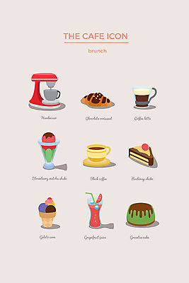 아이콘 아이스크림 사람없음 세트 케이크 크루아상 자몽 웹아이콘 자몽주스 핸드믹서 2D아이콘 AI파일 빵 과일 디저트 과일주스 믹서 파일형식 벡터