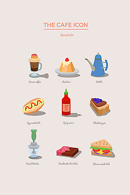 아이콘 커피 주전자 샌드위치 사람없음 세트 초콜릿 파이 웹아이콘 푸딩 칠리소스 핸드블렌더 2D아이콘 AI파일 음료 음식 빵 주방용품 디저트 소스_음식 파일형식 벡터