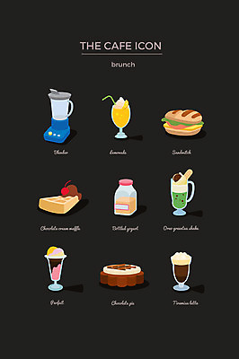 아이콘 샌드위치 사람없음 세트 레모네이드 믹서 웹아이콘 파르페 요거트 쉐이크 와플 초코파이 티라미수아이스크림 2D아이콘 AI파일 음료 음식 아이스크림 디저트 유제품 에이드 티라미수 파일형식 벡터