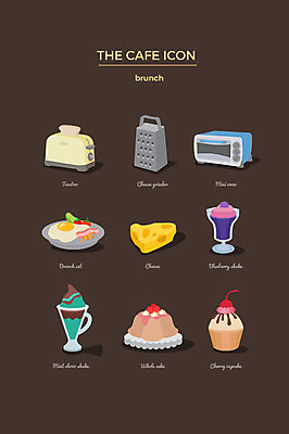 아이콘 치즈 사람없음 세트 케이크 오븐 계란프라이 컵케이크 브런치 웹아이콘 그라인더 쉐이크 토스트기 2D아이콘 AI파일 음료 디저트 유제품 식사 가전제품 계란요리 커피용품 파일형식 벡터