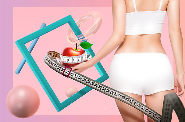 PSD 편집이미지 여자 다이어트 줄자 한명 서기 상반신 20대 성인 뒷모습 뷰티 사과 몸매 의료성형뷰티 성인여자한명만 이미지편집 1 뷰포인트 과일 모션 자 건강 사람 청년 여자한명만 성인여자만 파일형식