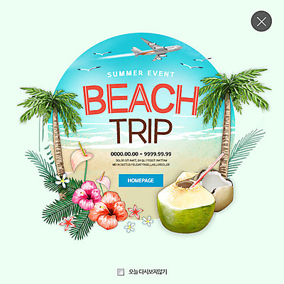 PSD 템플릿 꽃 여행 웹템플릿 갈매기 하늘 비행기 팝업 웹팝업 해변 사람없음 여름 여름휴가 바캉스 야자수 코코넛 레이어팝업 이미지템플릿 나무 식물 계절 바다 과일 항공교통 조류 휴가 대중교통 파일형식 여름_계절