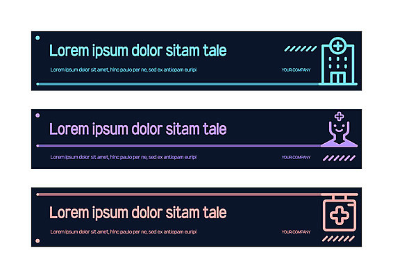 템플릿 배너 배너템플릿 가로배너 의학 사각프레임 병원 사람없음 의사 현수막 네온 배너세트 AI파일 프레임 가로 세트 사각형 의료진 파일형식 벡터