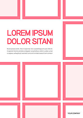 템플릿 표지 분홍색 사람없음 사각형 프레젠테이션 문서템플릿 서식 레이아웃 문서 제안서 이미지템플릿 AI파일 도형 컬러 파일형식 벡터