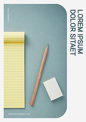 템플릿 표지 사람없음 연필 메모지 프레젠테이션 문서템플릿 지우개 서식 레이아웃 문서 제안서 이미지템플릿 AI파일 학용품 필기구 사무용품 파일형식 벡터