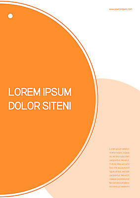 템플릿 표지 사람없음 주황색 원형 프레젠테이션 문서템플릿 서식 레이아웃 문서 제안서 이미지템플릿 AI파일 도형 컬러 파일형식 벡터