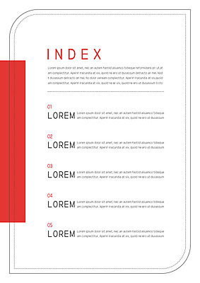 템플릿 내지 사람없음 빨간색 프레젠테이션 문서템플릿 서식 레이아웃 문서 파일 제안서 목차 이미지템플릿 AI파일 컬러 파일형식 벡터