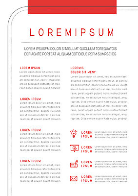 템플릿 내지 사람없음 빨간색 프레젠테이션 문서템플릿 서식 레이아웃 문서 파일 제안서 이미지템플릿 AI파일 컬러 파일형식 벡터