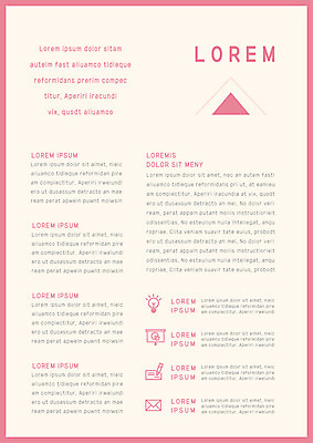 템플릿 내지 분홍색 사람없음 삼각형 프레젠테이션 문서템플릿 서식 레이아웃 문서 제안서 이미지템플릿 AI파일 도형 컬러 파일형식 벡터