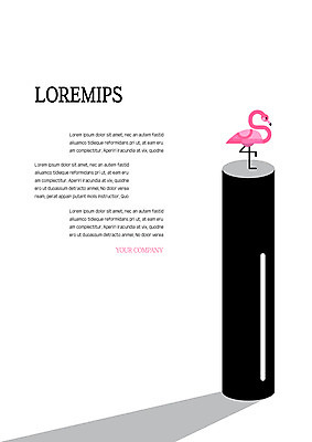 템플릿 한마리 표지 사람없음 플라밍고 프레젠테이션 문서템플릿 서식 레이아웃 문서 제안서 이미지템플릿 AI파일 1 조류 파일형식 벡터