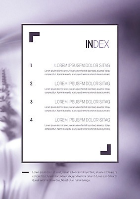 템플릿 내지 사람없음 보라색 프레젠테이션 문서템플릿 서식 레이아웃 문서 제안서 라벤더 목차 이미지템플릿 AI파일 꽃 컬러 허브 파일형식 벡터