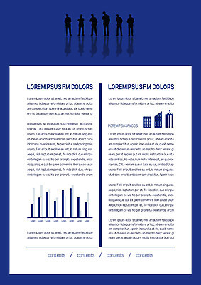 템플릿 실루엣 내지 그래프 여러명 파란색 비즈니스맨 프레젠테이션 문서템플릿 서식 레이아웃 문서 제안서 이미지템플릿 AI파일 남자 컬러 다수 비즈니스 촬영기법 사람 직장인 파일형식 벡터
