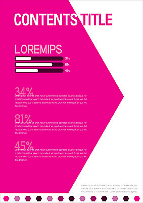 템플릿 내지 분홍색 그래프 사람없음 프레젠테이션 문서템플릿 서식 레이아웃 문서 제안서 육각형 이미지템플릿 AI파일 도형 컬러 파일형식 벡터