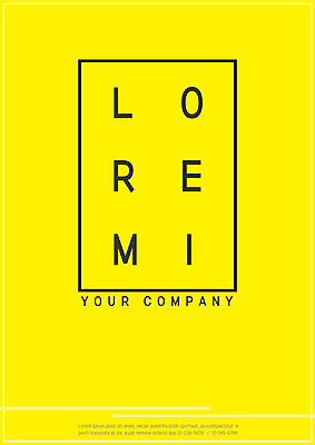 템플릿 표지 사람없음 노란색 사각형 프레젠테이션 문서템플릿 서식 레이아웃 문서 제안서 이미지템플릿 AI파일 도형 컬러 파일형식 벡터