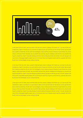 템플릿 내지 그래프 사람없음 노란색 사각형 원형 프레젠테이션 문서템플릿 서식 레이아웃 문서 제안서 이미지템플릿 AI파일 도형 컬러 파일형식 벡터