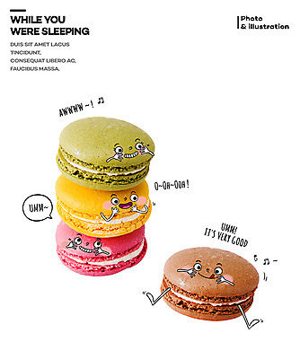 PSD 편집이미지 포토일러 디저트 표정 사람없음 여러개 마카롱 이미지편집 음식 다수 파일형식