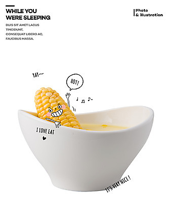 PSD 편집이미지 그릇 여유 포토일러 표정 옥수수 사람없음 수프 손인사 반신욕 옥수수스프 이미지편집 식기 감정 곡류 목욕 인사 파일형식