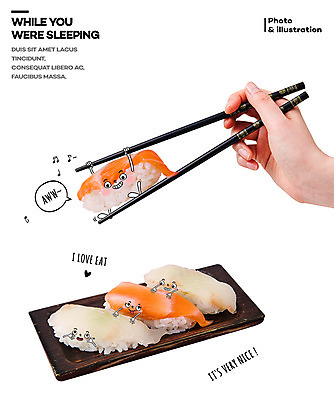 PSD 편집이미지 손 젓가락 포토일러 표정 들기 신체부위 여러개 초밥 이미지편집 다수 모션 수저 사람 일본음식 파일형식