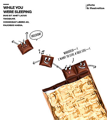 PSD 편집이미지 포토일러 디저트 표정 사람없음 초콜릿 손잡기 이미지편집 음식 모션 파일형식