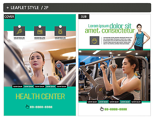 템플릿 여자 ZIP 포스터 팜플렛 상반신 20대 성인 세명 운동 운동기구 헬스 헬스장 한국인 전단템플릿 전단 인디자인 INDD 이미지템플릿 건강 사람 동양인 청년 홍보물 파일형식