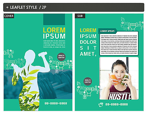 템플릿 여자 실루엣 ZIP 포스터 나뭇잎 팜플렛 상반신 20대 성인 두명 운동 헬스 아령 한국인 야채주스 전단템플릿 전단 인디자인 INDD 이미지템플릿 잎 촬영기법 건강 사람 동양인 청년 주스 홍보물 파일형식