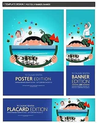 PSD 배너 배너템플릿 여자 남자 가로배너 ZIP 포스터 세로배너 어린이 과일 여름음식 수박 소녀 소년 해변 두명 여름 여름휴가 바캉스 세트 야자수 한국인 현수막 제철음식 제철과일 나무 템플릿 계절 음식 바다 휴가 사람 동양인 가로 세로 제철 파일형식 식물 인종
