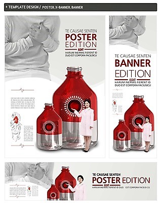 PSD 배너 배너템플릿 여자 남자 가로배너 ZIP 포스터 세로배너 40대 의학 안내 건강 성인 두명 세트 고통 한국인 의사 현수막 질병 빈병 템플릿 감정 중년 병_용기 사람 동양인 가로 세로 의료진 파일형식