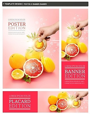 PSD 손 배너 배너템플릿 가로배너 ZIP 포스터 세로배너 오렌지 과일 단면 한손 한명 신체부위 세트 현수막 레몬 자몽 유기농 템플릿 1 웰빙 사람 가로 세로 파일형식