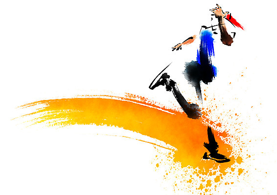 PSD 남자 일러스트 캘리그라피 모션 붓터치 한명 성인 댄서 춤 비보이 국내일러스트 직업 1 문화예술 사람 파일형식