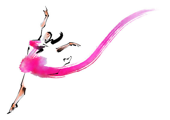 전신 PSD 여자 일러스트 캘리그라피 모션 붓터치 한명 성인 점프 댄서 춤 발레 발레리나 국내일러스트 직업 1 문화예술 사람 파일형식