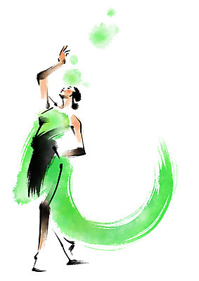 전신 PSD 여자 일러스트 캘리그라피 모션 붓터치 한명 서기 성인 댄서 춤 발레 발레리나 국내일러스트 직업 1 문화예술 사람 파일형식