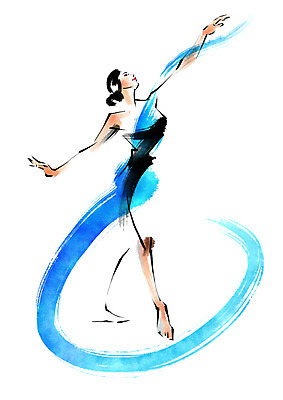 전신 PSD 여자 일러스트 캘리그라피 모션 붓터치 한명 서기 성인 댄서 춤 발레 발레리나 국내일러스트 직업 1 문화예술 사람 파일형식