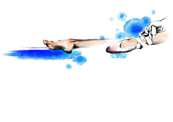 PSD 여자 일러스트 캘리그라피 발 댄서 춤 발레 발레리나 토슈즈 신발끈묶기 국내일러스트 직업 신발 문화예술 사람 신체부위 묶기 신발끈 파일형식