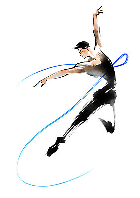 전신 PSD 남자 일러스트 캘리그라피 모션 한명 성인 댄서 춤 발레 발레리노 국내일러스트 직업 1 문화예술 사람 파일형식