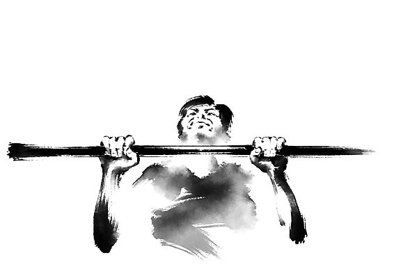 PSD 노년 남자 일러스트 캘리그라피 매달리기 한명 상반신 성인 운동 실버 철봉 턱걸이 맨몸운동 버티다 국내일러스트 1 모션 건강 사람 운동기구 파일형식