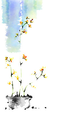 PSD 꽃 화분 일러스트 캘리그라피 자연 사람없음 국내일러스트 식물 생태계 파일형식