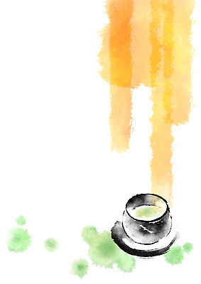 PSD 일러스트 캘리그라피 사람없음 차 찻잔 다기 컵받침 번짐 국내일러스트 음료 잔 다도 받침대 파일형식 효과