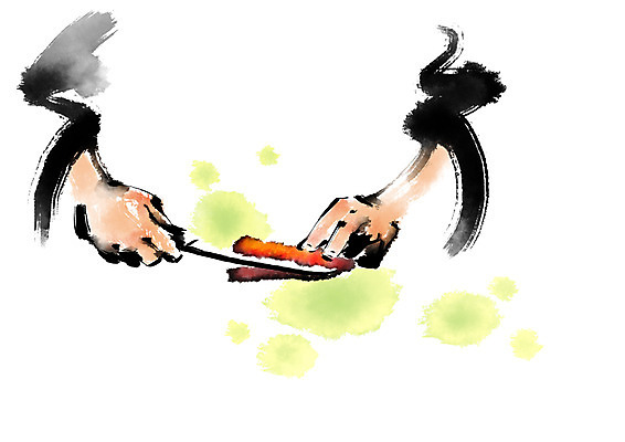 PSD 손 일러스트 캘리그라피 요리 한명 신체부위 요리사 생선회 식칼 칼질 일식요리사 일본음식 국내일러스트 직업 1 음식 모션 주방용품 사람 회 파일형식