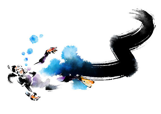 PSD 여자 바다 일러스트 캘리그라피 레저 붓터치 한명 성인 여름 여름휴가 바캉스 바닷속 스노클링 잠수 국내일러스트 1 계절 휴가 사람 수중 수상스포츠 파일형식 여름_계절