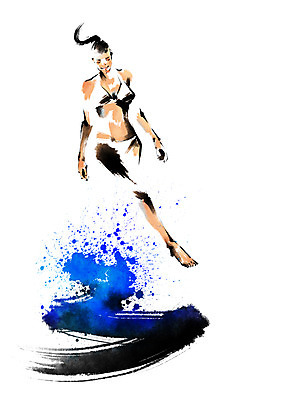 전신 PSD 여자 바다 일러스트 캘리그라피 붓터치 한명 서기 성인 여름 여름휴가 바캉스 비키니 번짐 국내일러스트 1 계절 수영복 모션 휴가 사람 파일형식 효과 여름_계절