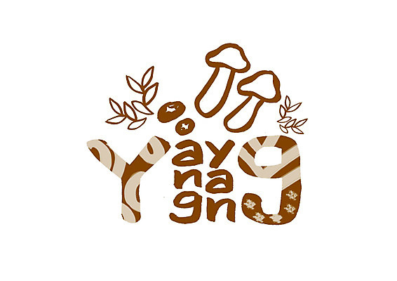 PSD 영어 일러스트 캘리그라피 나뭇잎 한국 타이포그라피 글자캘리그라피 사람없음 버섯 강원도 송이버섯 양양군 지명 국내일러스트 문자 아시아 잎 파일형식