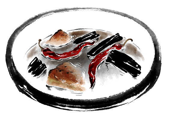 PSD 그릇 일러스트 캘리그라피 고추 사람없음 항아리 간장 숯 메주 국내일러스트 식기 채소 도자기 양념 파일형식