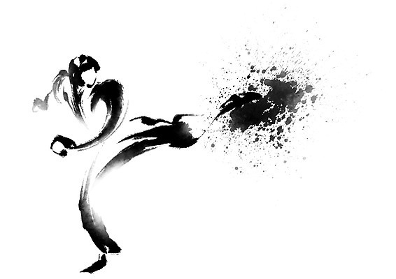 PSD 스포츠 일러스트 캘리그라피 수묵화 한명 킥 먹 태권도 태권도선수 국내일러스트 1 모션 서예 운동선수 미술 사람 격투기 파일형식