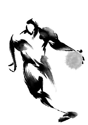 PSD 스포츠 일러스트 캘리그라피 농구 농구공 수묵화 한명 농구선수 드리블 국내일러스트 1 공 운동선수 미술 사람 구기 파일형식