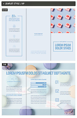 템플릿 표지디자인 표지 ZIP 내지 리플렛 3단접지 디저트 발렌타인데이 이벤트 팜플렛 사람없음 선물상자 봄 마카롱 인디자인 INDD 이미지템플릿 계절 음식 데이이벤트 선물 상자 파일형식