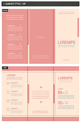 템플릿 표지디자인 표지 ZIP 내지 안경 리플렛 분홍색 3단접지 팜플렛 사람없음 나침반 모래시계 인디자인 INDD 이미지템플릿 잡화 모래 시계 컬러 파일형식