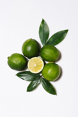 포토 JPG 스튜디오촬영 백그라운드 과일 단면 나뭇잎 실내 사람없음 여러개 라임 국내포토 다수 잎 내부 파일형식