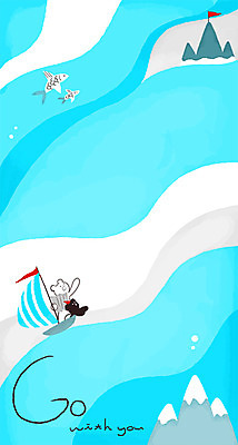 PSD 캐릭터 바다 여행 일러스트 곰 산 프레임 어류 사람없음 친구 깃발 배 돛단배 백곰 프레임일러스트 흑곰 일러캐릭터 동물 배_교통 과일 포유류 관계 수중동물 파일형식