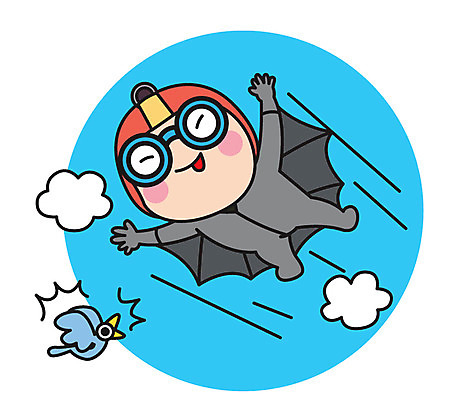 전신 구름 캐릭터 남자 스티커 날개 일러스트 조류 직업캐릭터 한명 성인 비행 과학자 일러캐릭터 AI파일 자연요소 동물 직업 1 과학 사람 학자 파일형식 벡터