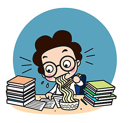 캐릭터 남자 스티커 일러스트 직업캐릭터 한명 앉기 상반신 성인 책 라면 과학자 일러캐릭터 AI파일 직업 1 음식 과학 모션 사람 면류 학자 파일형식 벡터